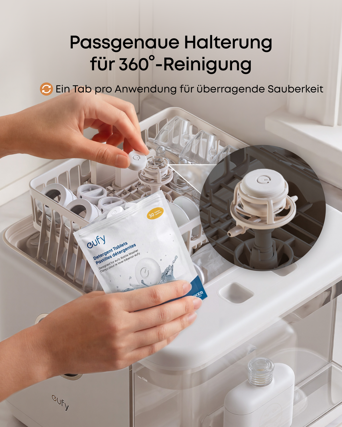 Anker eufy Original Reinigungstabs für Babyflaschen-Spülmaschine