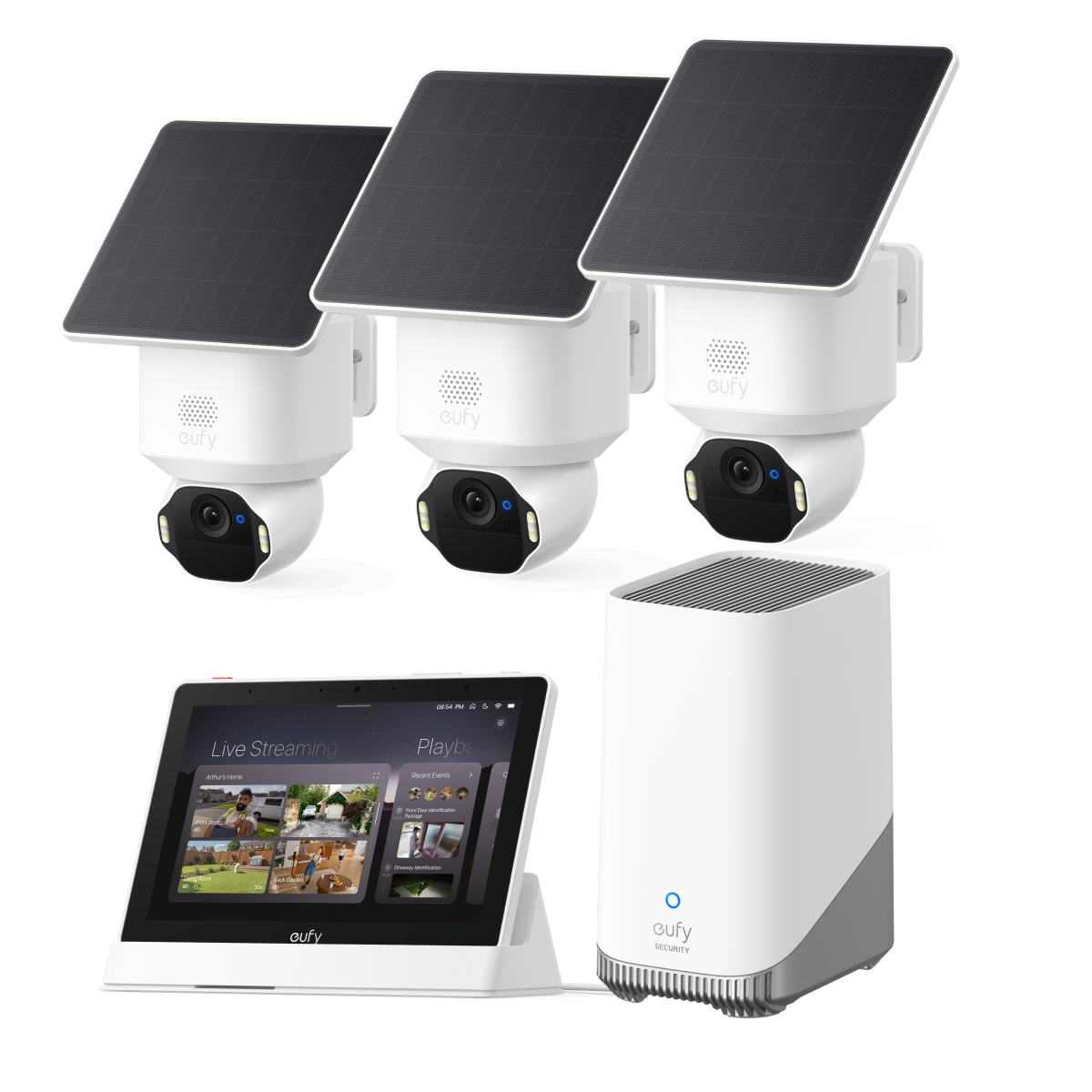 eufyCam Solo E42 (3er-Pack) mit HomeBase™ S380