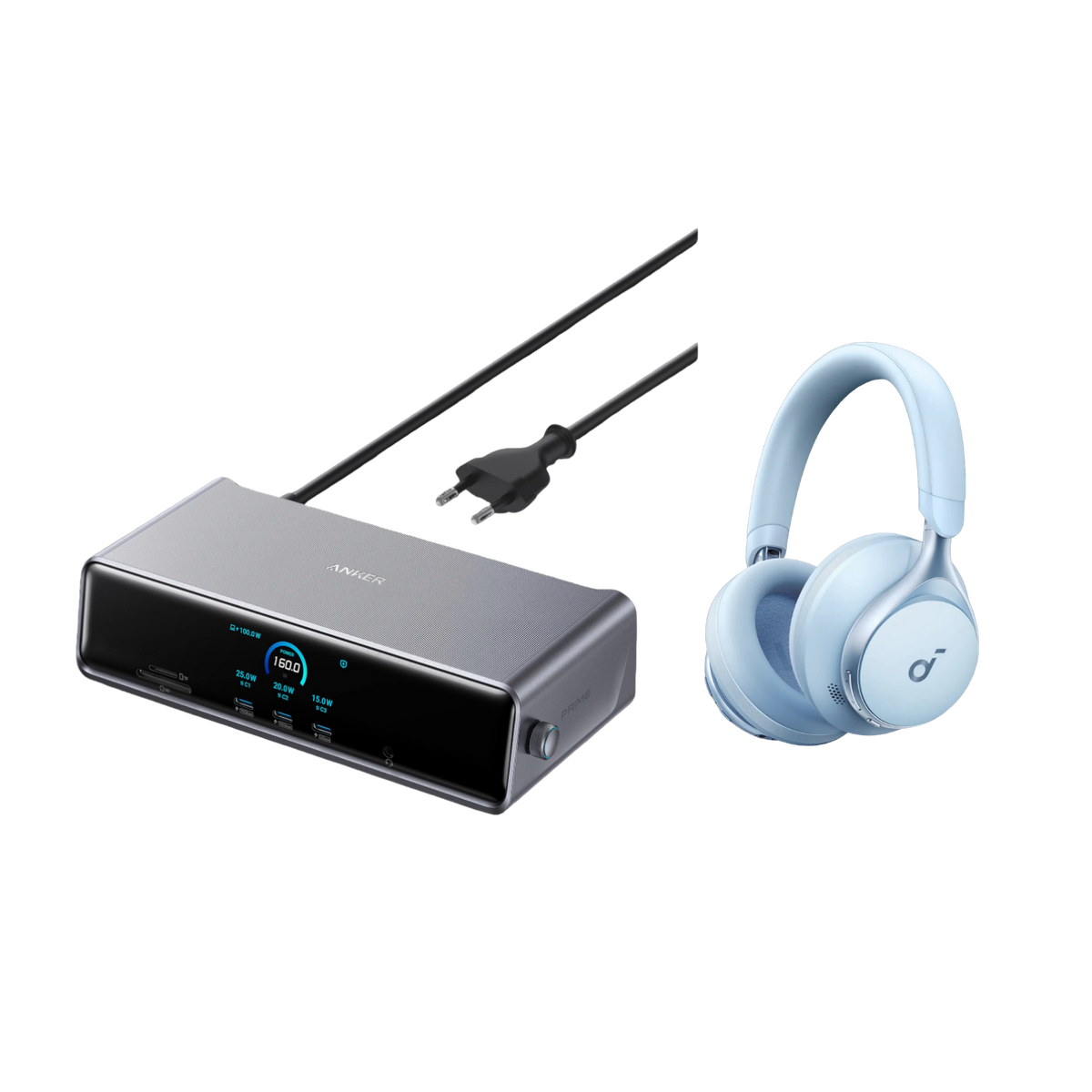 Anker Prime Docking Station (14-in-1, Dreifach-Display, MST) und Space One