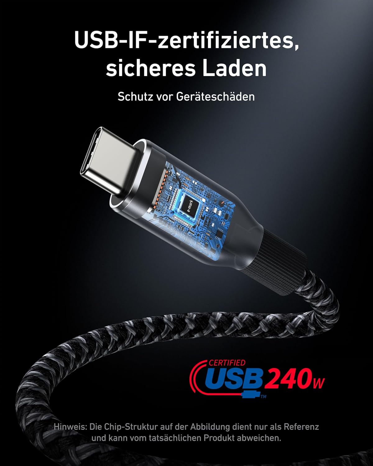 Anker Zolo Ladegerät (70W, 4 Ports) + Anker 511 Ladegerät (Nano 3, 30W) + Anker Prime USB-C auf USB-C Kabel Doppelpack (0,9m, 240W, Upcycled-Flechtdesign)