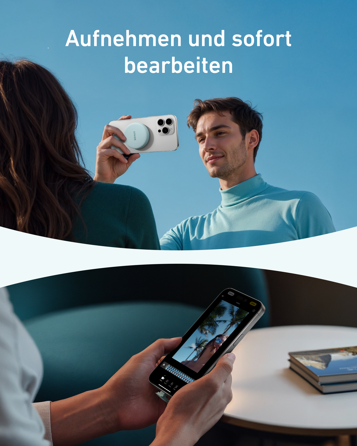 Anker MagGo USB-C Netzteil (3-in-1, 10 Gbit/s, Für iPhone)