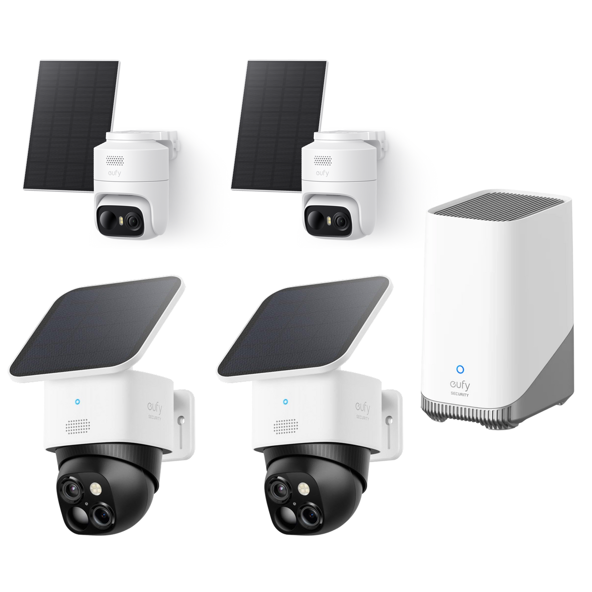 eufy eufyCam C37 (2er‑Pack), eufyCam Solo S340 (2er‑Pack) und HomeBase™ S380