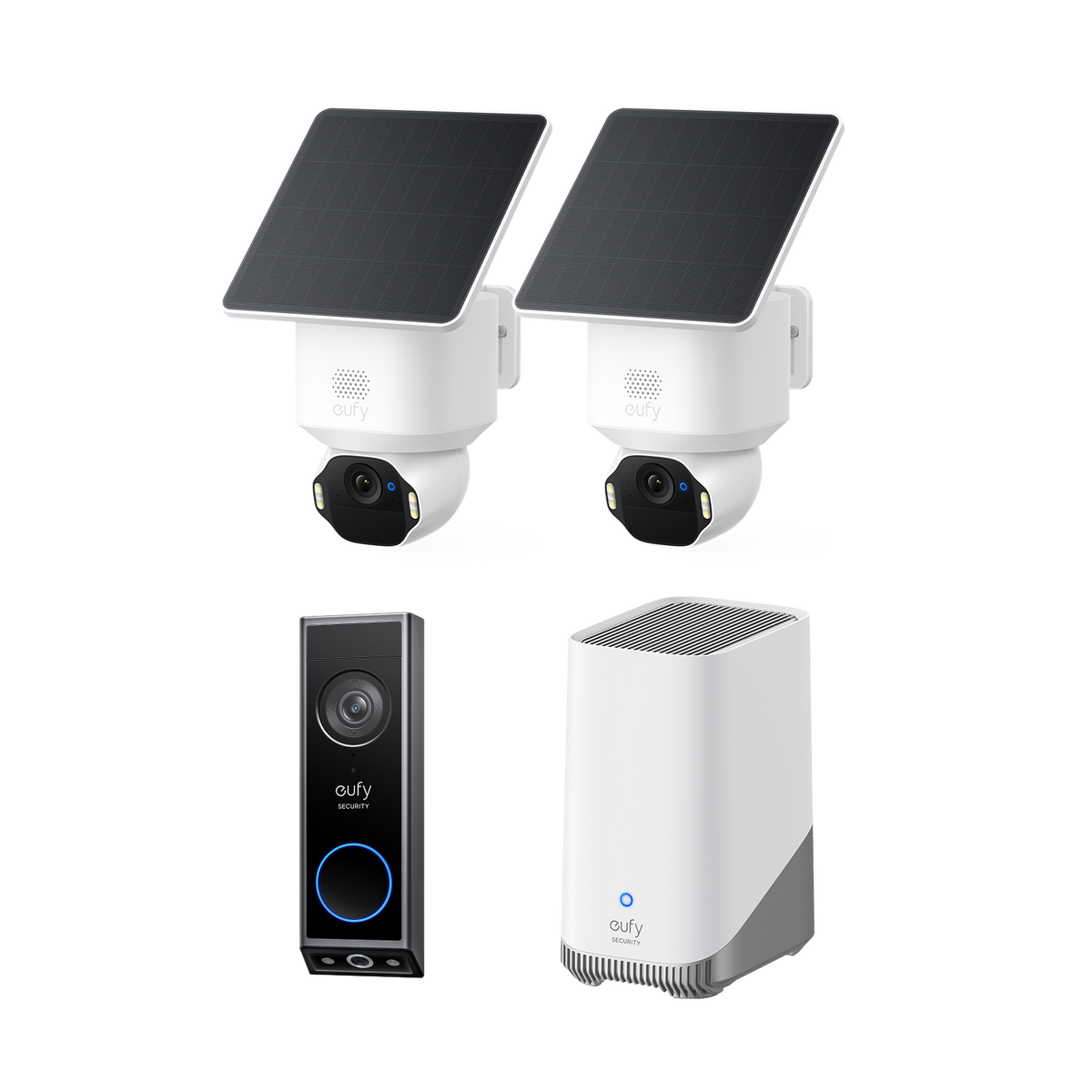 eufyCam E42 2-Kamera-Set mit HomeBase™ 3 & Türklingel mit Kamera E340