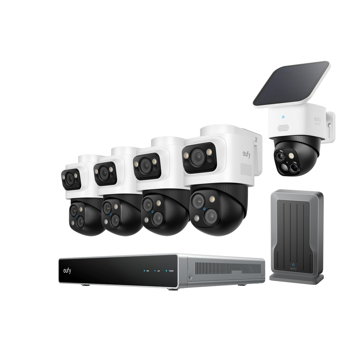 Anker eufy PoE NVR Security System S4 Max-WLAN‑Modul mit eufyCam Solo S340