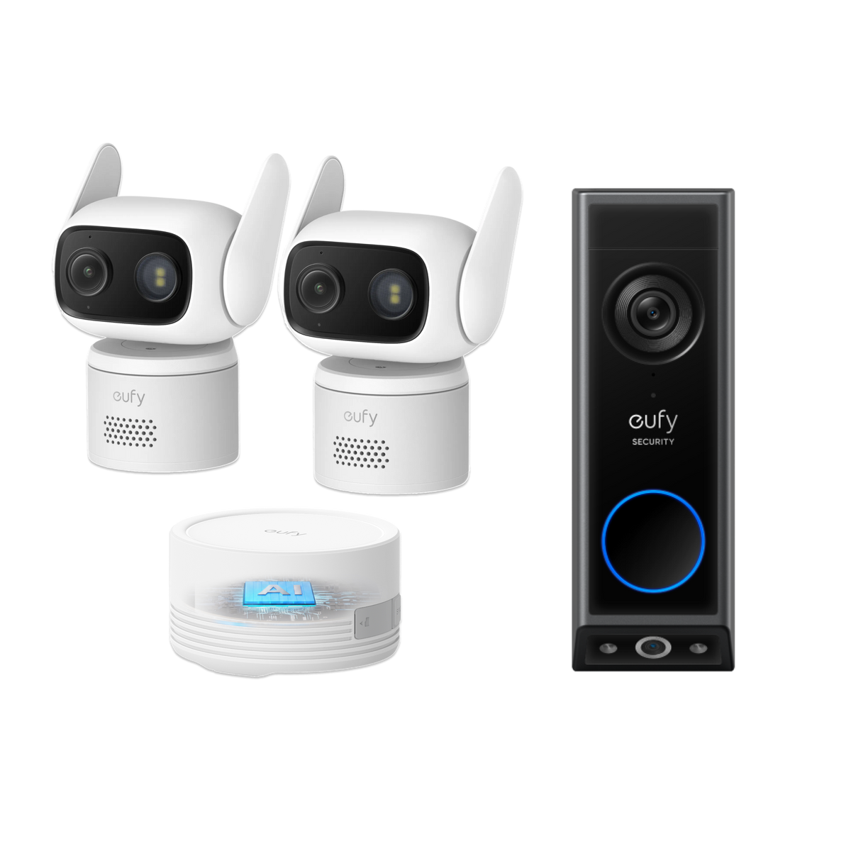 Anker eufy Überwachungskamera C31 2-Kamera-Set, und Türklingel Kamera E340