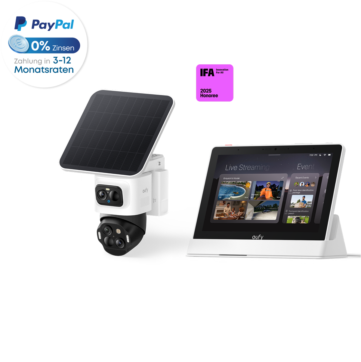 eufyCam S4 mit smart display E10