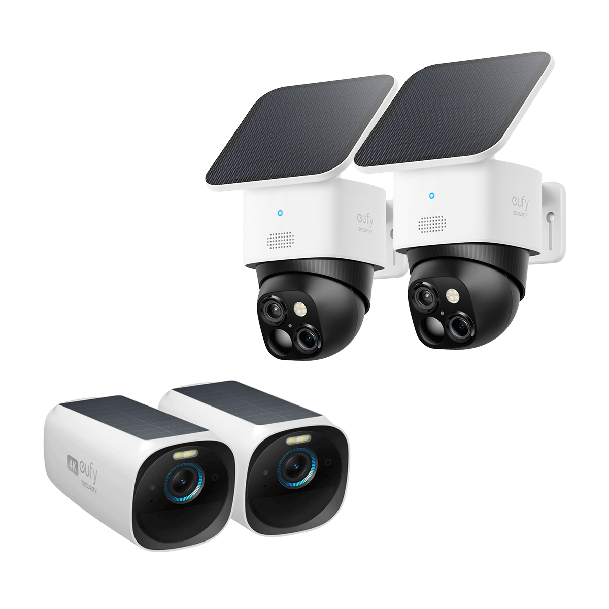 SoloCam S340 (Doppelpack) + eufyCam S330 Zusätzliche Sicherheitskamera (Doppelpack)