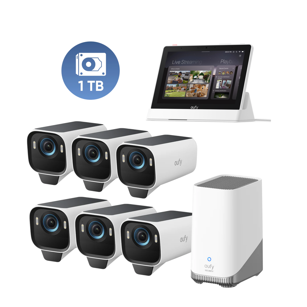 eufyCam S3 Pro 6‑Kamera‑Set
