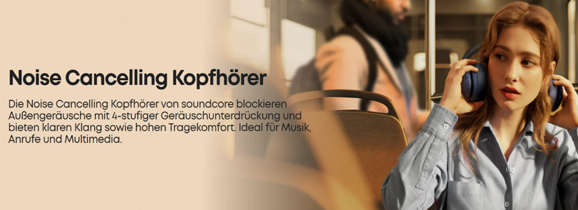 Noise-Cancelling-Headset für konzentriertes Arbeiten