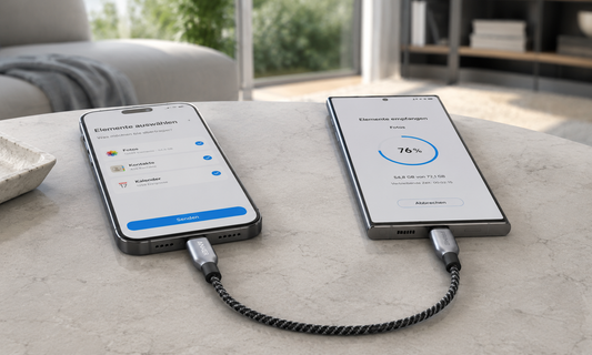 Anker Prime Kabel überträgt Apps zwischen Android-Handys