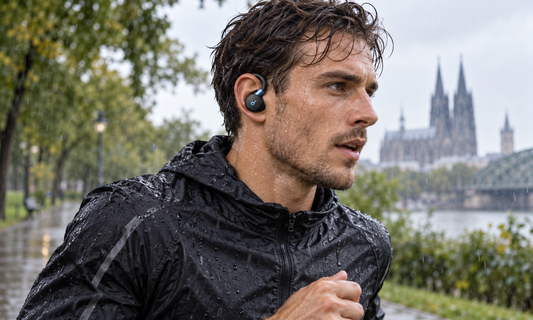 soundcore Sport X20 beim Laufen im Regen