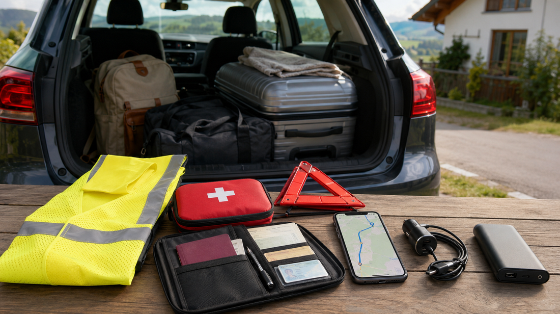 Roadtrip-Packliste für Deutschland: Pflichtausrüstung, Dokumente und Ladeausrüstung