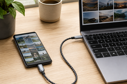 Anker Prime Kabel überträgt Handyfotos