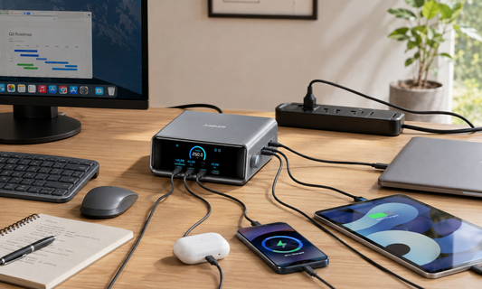Anker Prime Ladegerät versorgt mehrere USB-Geräte