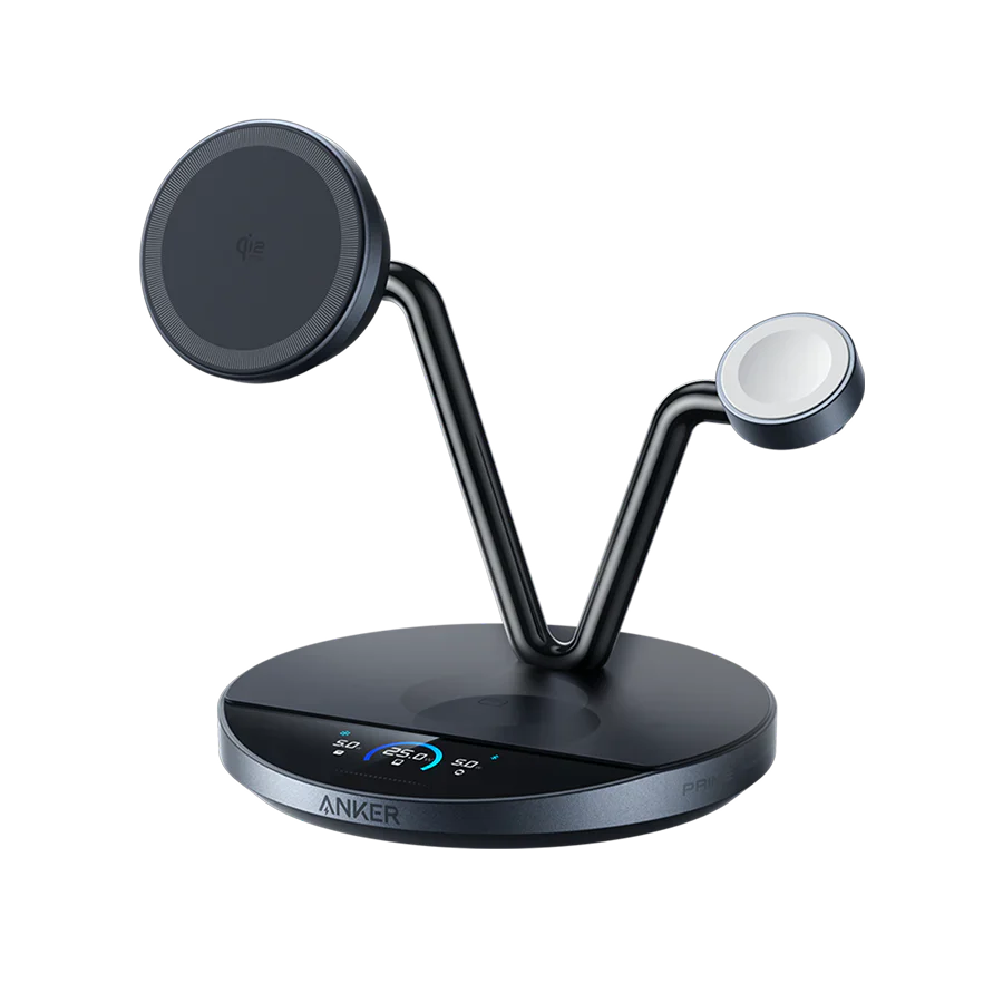 Anker Prime Kabellose Ladestation (3-in-1 Ständer) + Anker Prime Ladegerät (160W, 3 Ports, GaNPrime）