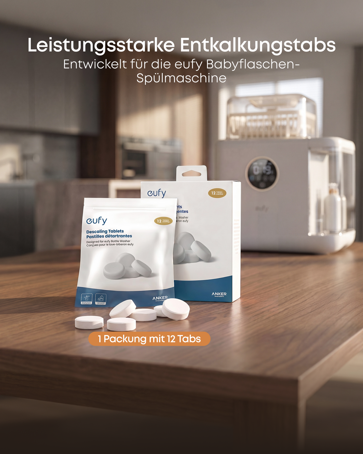 Anker eufy Original Entkalkungstabs für Babyflaschen-Spülmaschine
