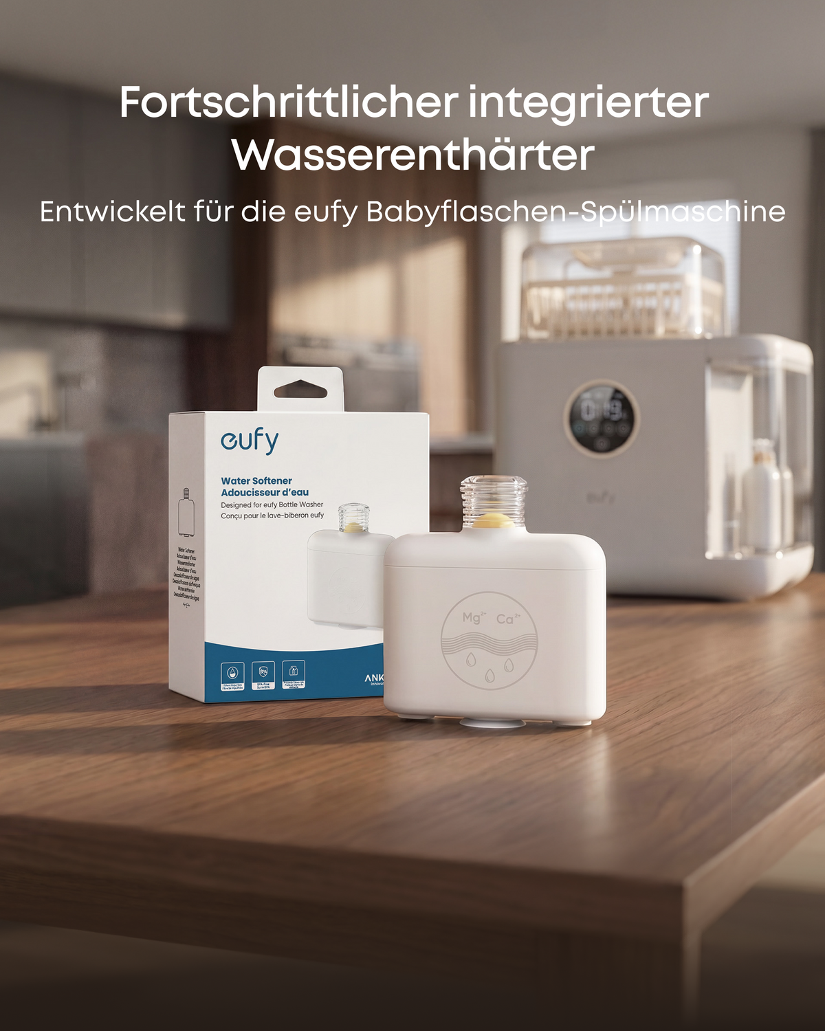 Anker eufy Original Ersatzfilter für integrierten Wasserenthärter der Babyflaschen-Spülmaschine