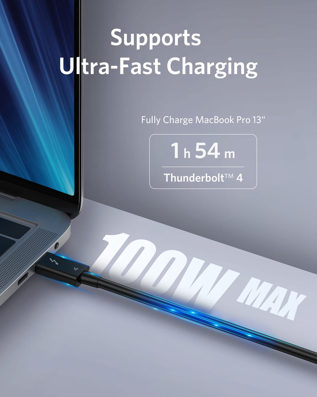 Anker USB-C auf USB-C Thunderbolt 4 100W Kabel (70cm)