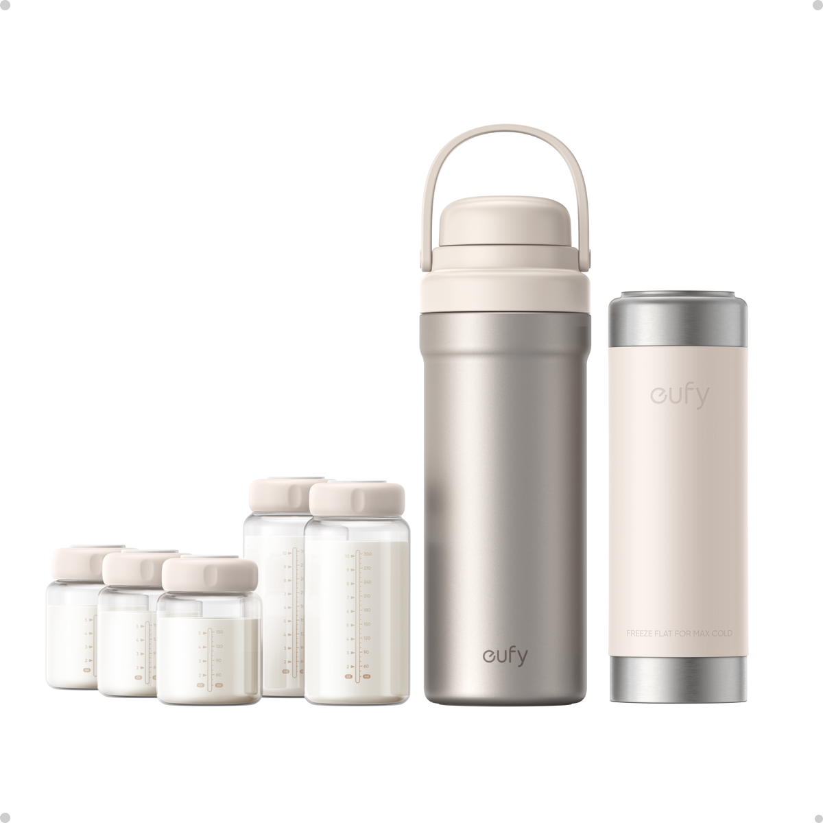 ANKER eufy Tragbarer Muttermilchkühler E10, 600ml, Edelstahl, BPA‑frei