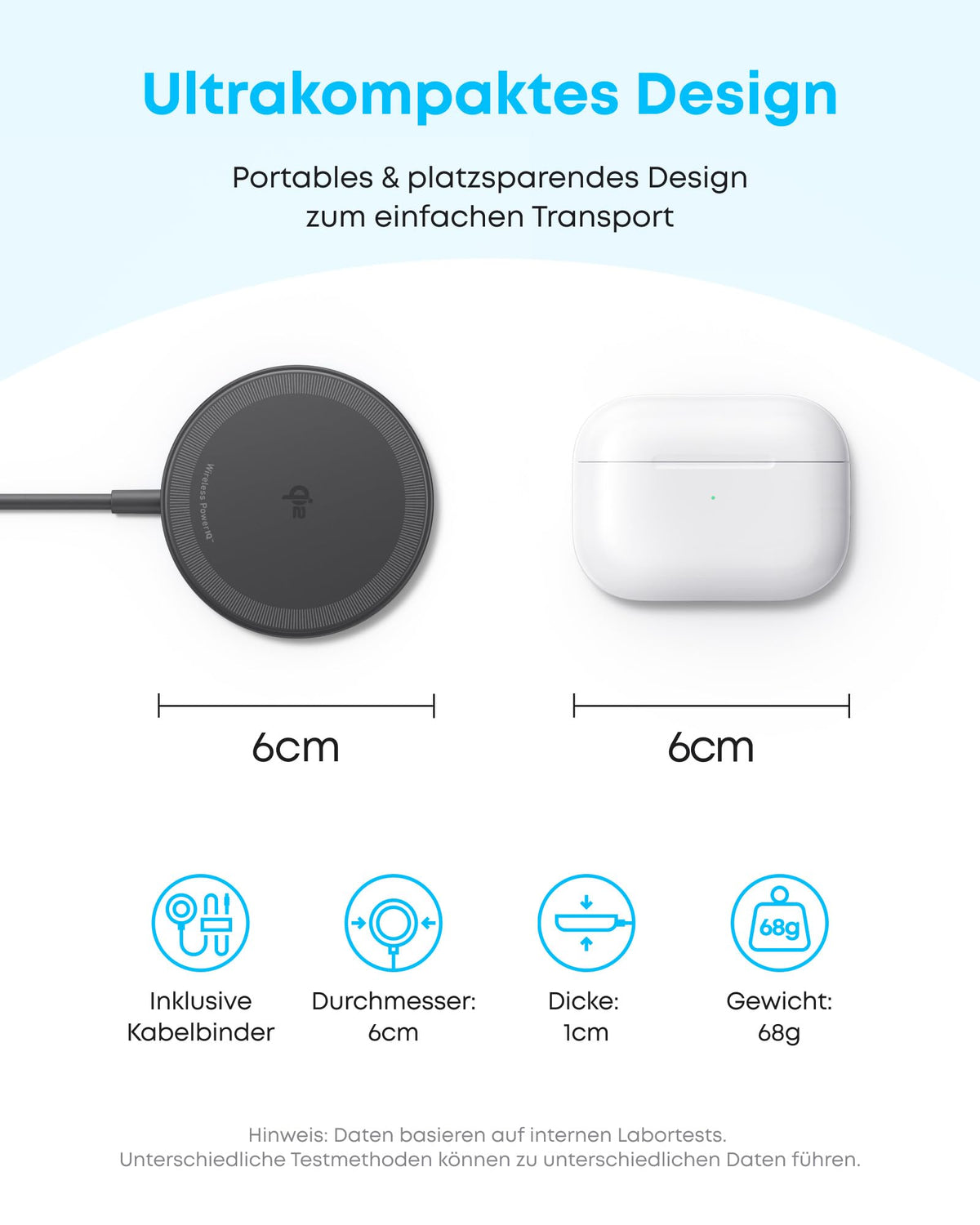 Anker Zolo Kabelloses Ladegerät (magnetisch, Pad)