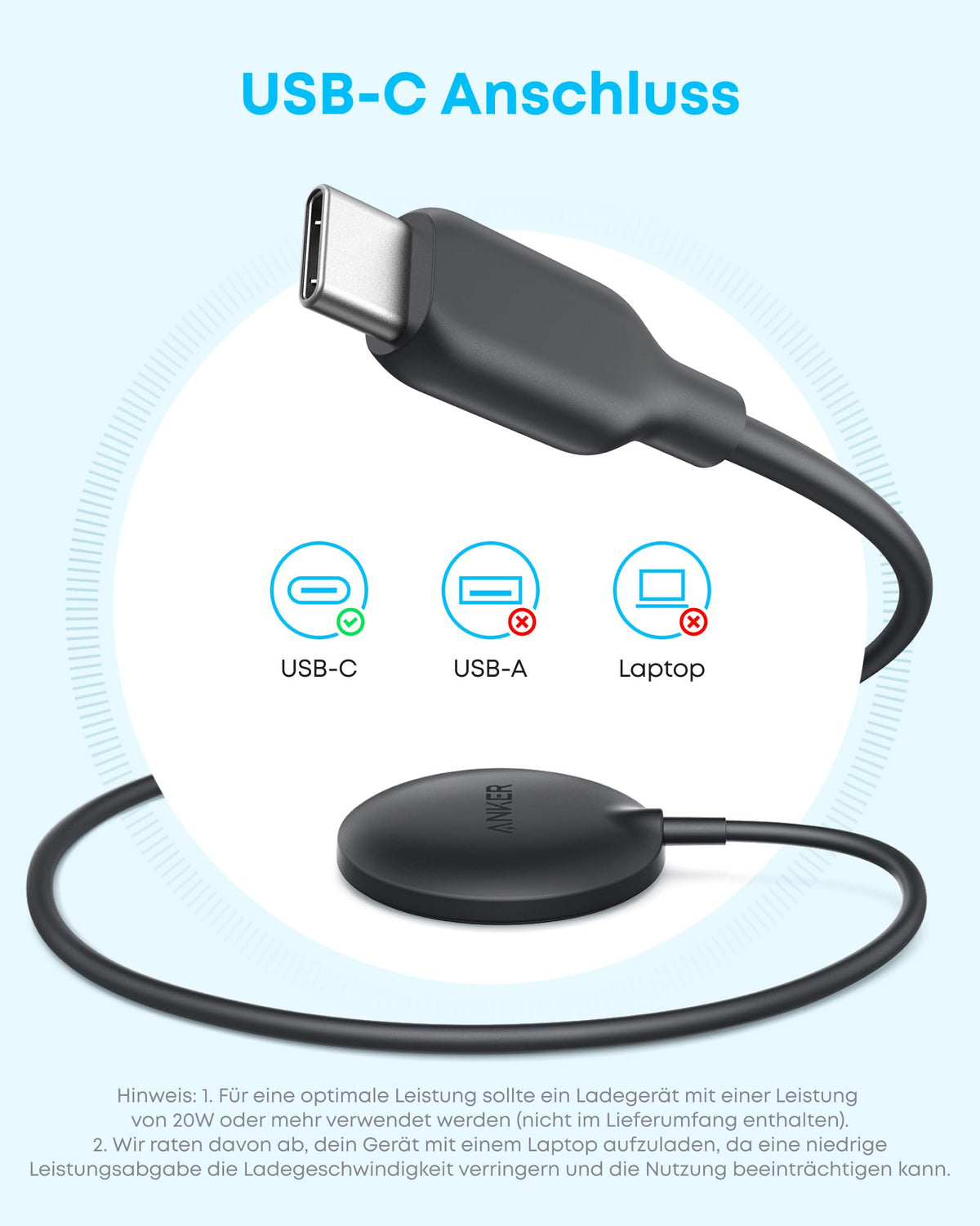 Anker Zolo Kabelloses Ladegerät (magnetisch, Pad)