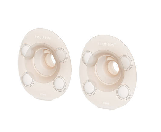 eufy Brusthaube mit doppelter Abdichtung (27mm), kompatibel mit eufy Tragbare Milchpumpe S2 / S2 Pro, weiches Silikon in Lebensmittelqualität, sicherer Sitz und wärmender Komfort, Ersatz-Flansch