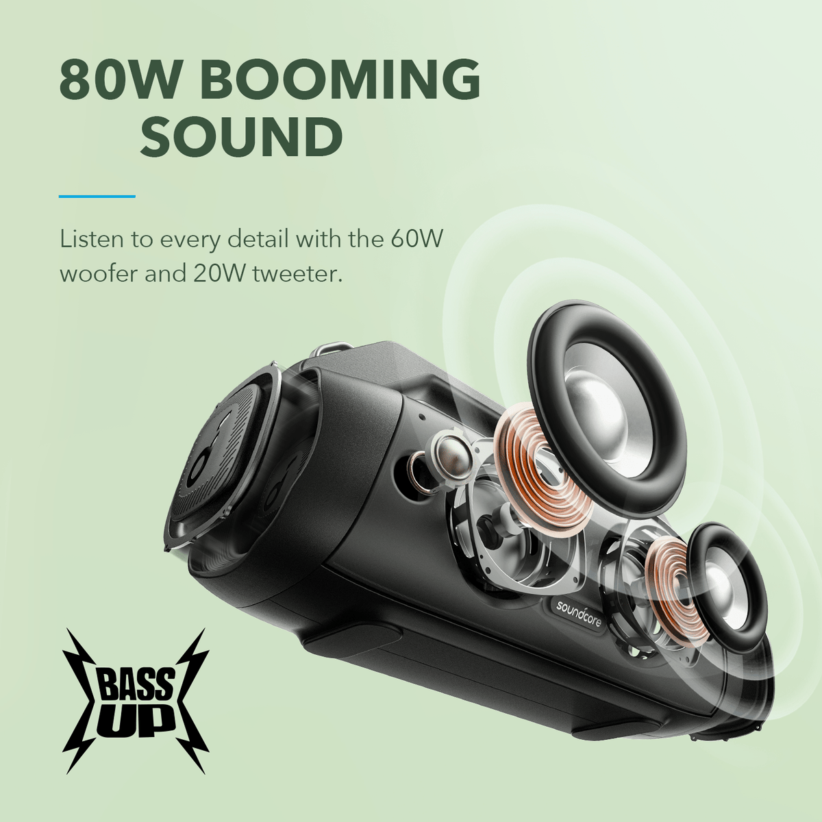 Motion Boom Plus.| Tragbarer Lautsprecher für draußen