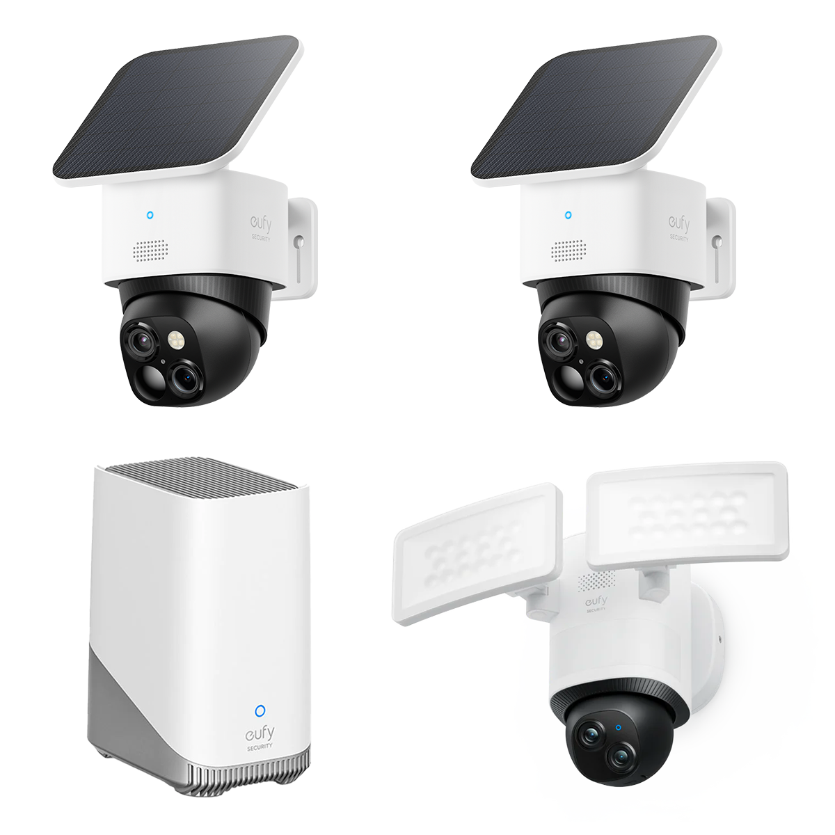 SoloCam S340 (Doppelpack) + Floodlight Camera E340 + Homebase™ 3