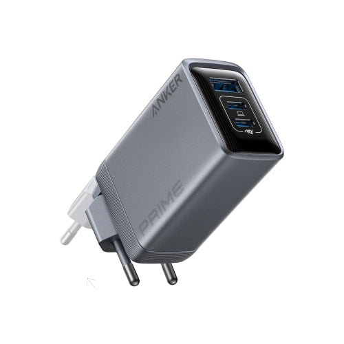 Anker Prime Ladegerät (100W, 3 Ports, GaN) + Anker Prime USB-C auf USB-C Kabel (240W, Upcycled-Flechtdesign)