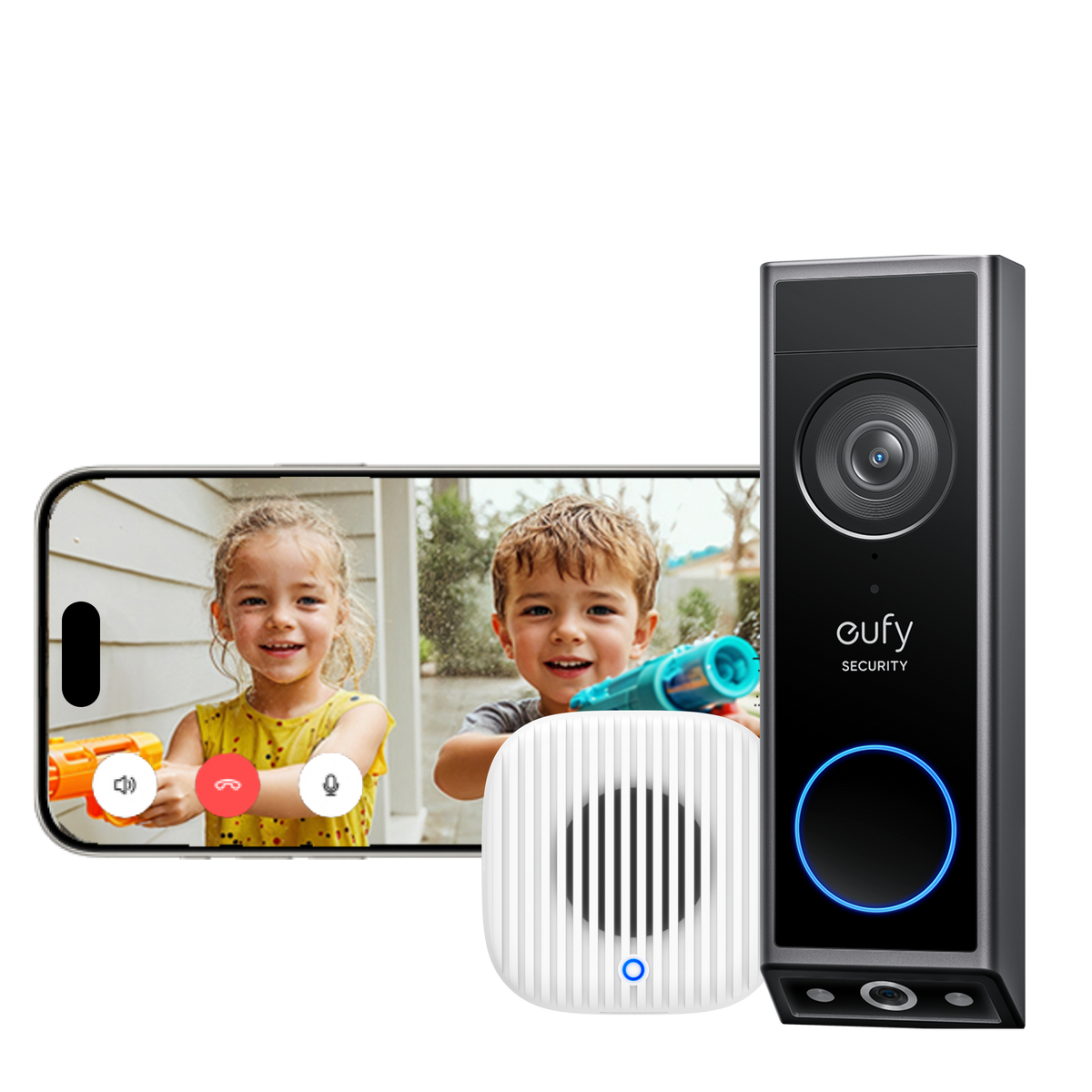 Anker eufy Türklingel mit Kamera E340 und Chime 2 Zusatzklingel