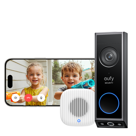 Anker eufy Türklingel mit Kamera E340 und Chime 2 Zusatzklingel