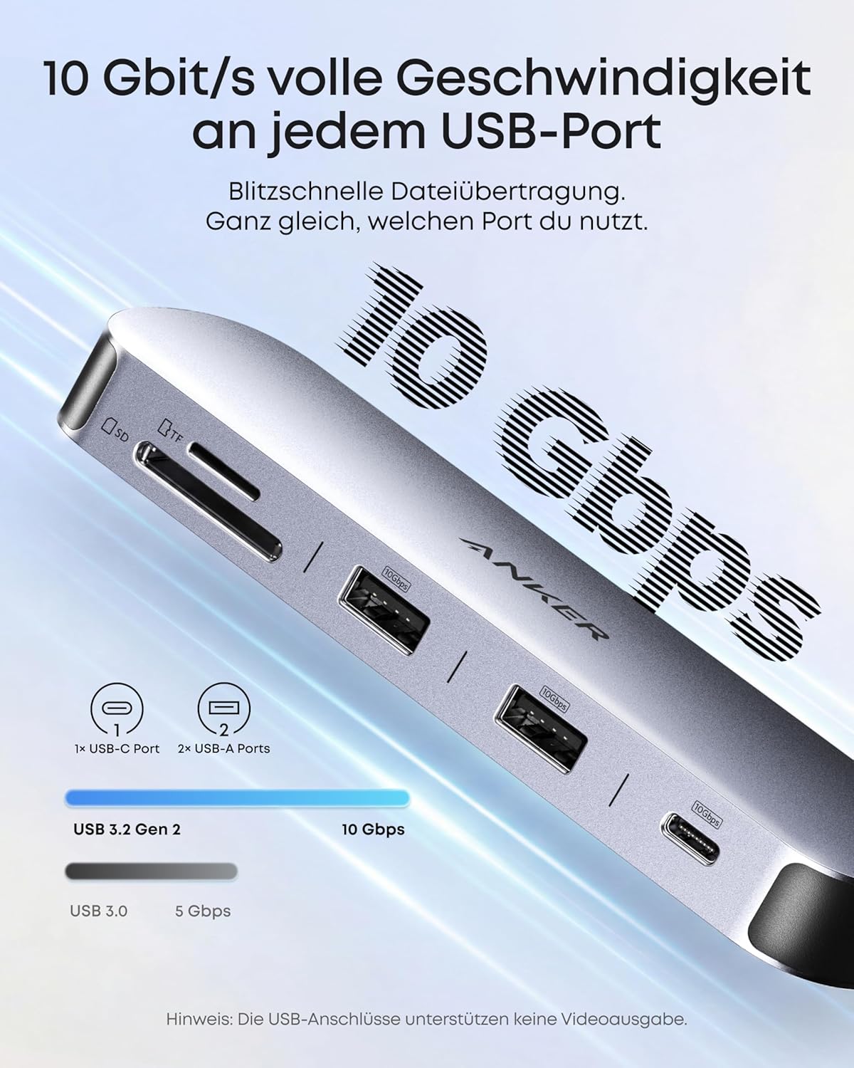 Anker Nano USB-C Hub (8-in-1, Dual Display)