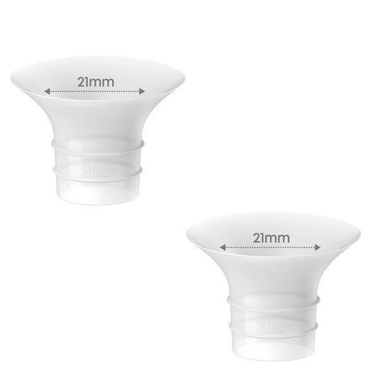 eufy 21mm-Silikon- Größeneinsätze (2er-Pack) für Tragbare Milchpumpe S2 und S2 Pro, einfach einzusetzen, bequeme und präzise Passform für bessere Saugleistung, offizielles eufy Zubehör