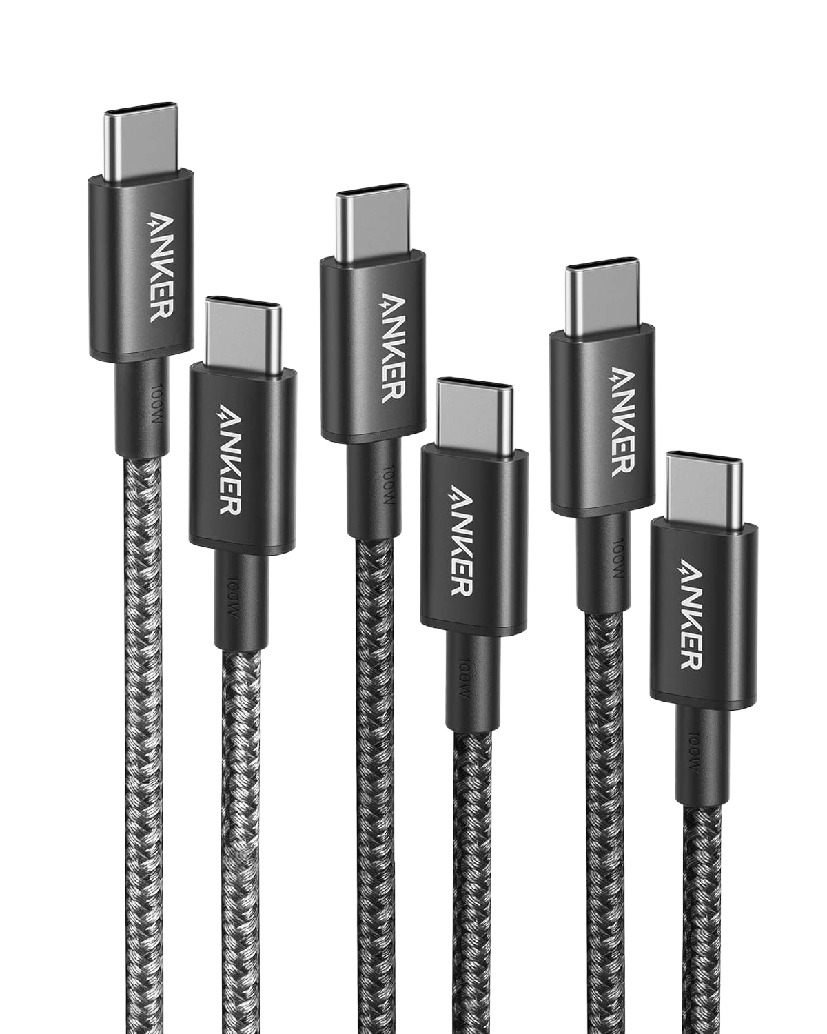 Anker 333 USB-C auf USB-C Kabel (1m+1,8m+3m, 3-Pack)