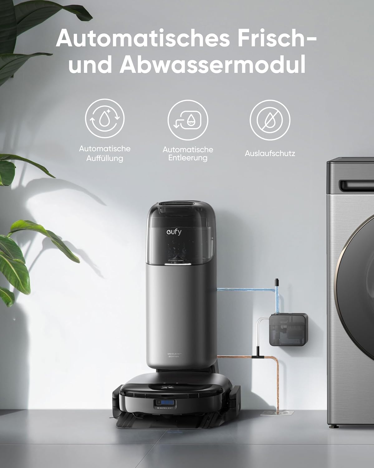 Anker eufy Automatisches Frisch- und Abwassermodul für S1 Pro HydroJet