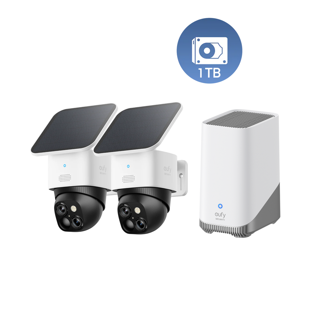 SoloCam S340 (Doppelpack) + HomeBase™ S380 + 1TB Festplatte