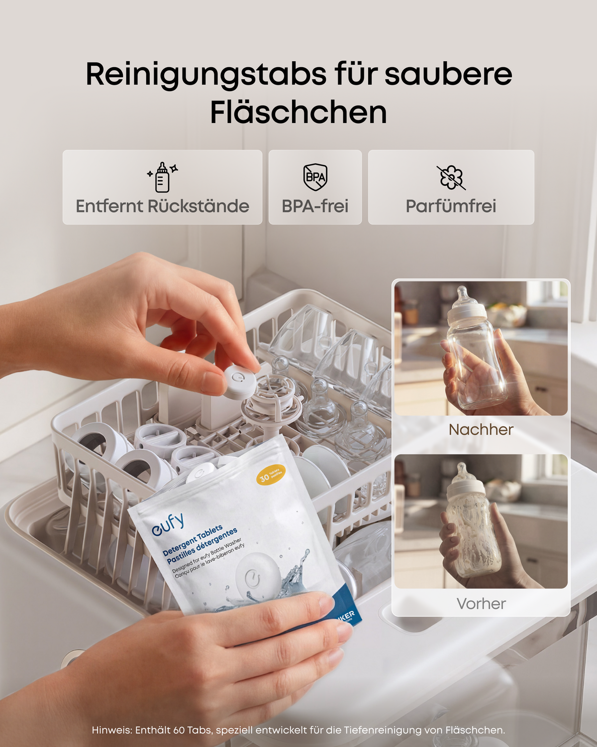 Anker eufy 6-Monats-Reinigungsset für Anker eufy Babyflaschen-Spülmaschine