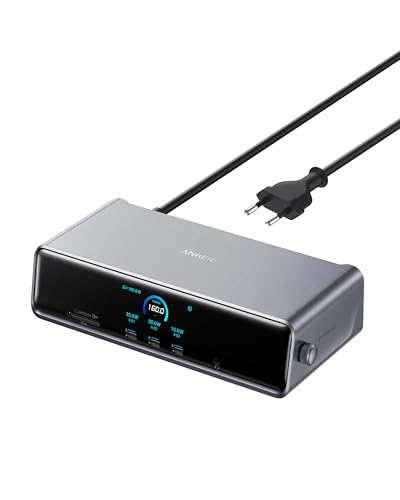 Anker Prime Docking Station (14-in-1, Dreifach-Display, MST) + Anker Prime USB-C auf USB-C Kabel (90cm, 240W, Upcycled-Flechtdesign)
