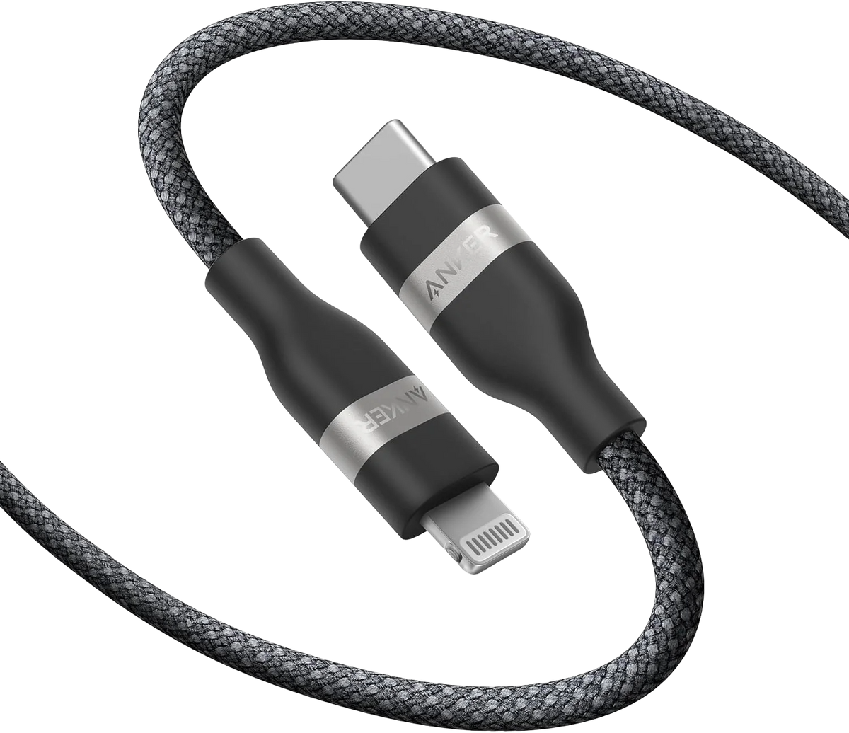 Anker USB-C auf Lightning Kabel (1,8m, Upcycled-Flechtgewebe)