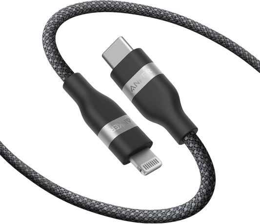 Anker USB-C auf Lightning Kabel (1,8m, Upcycled-Flechtgewebe)