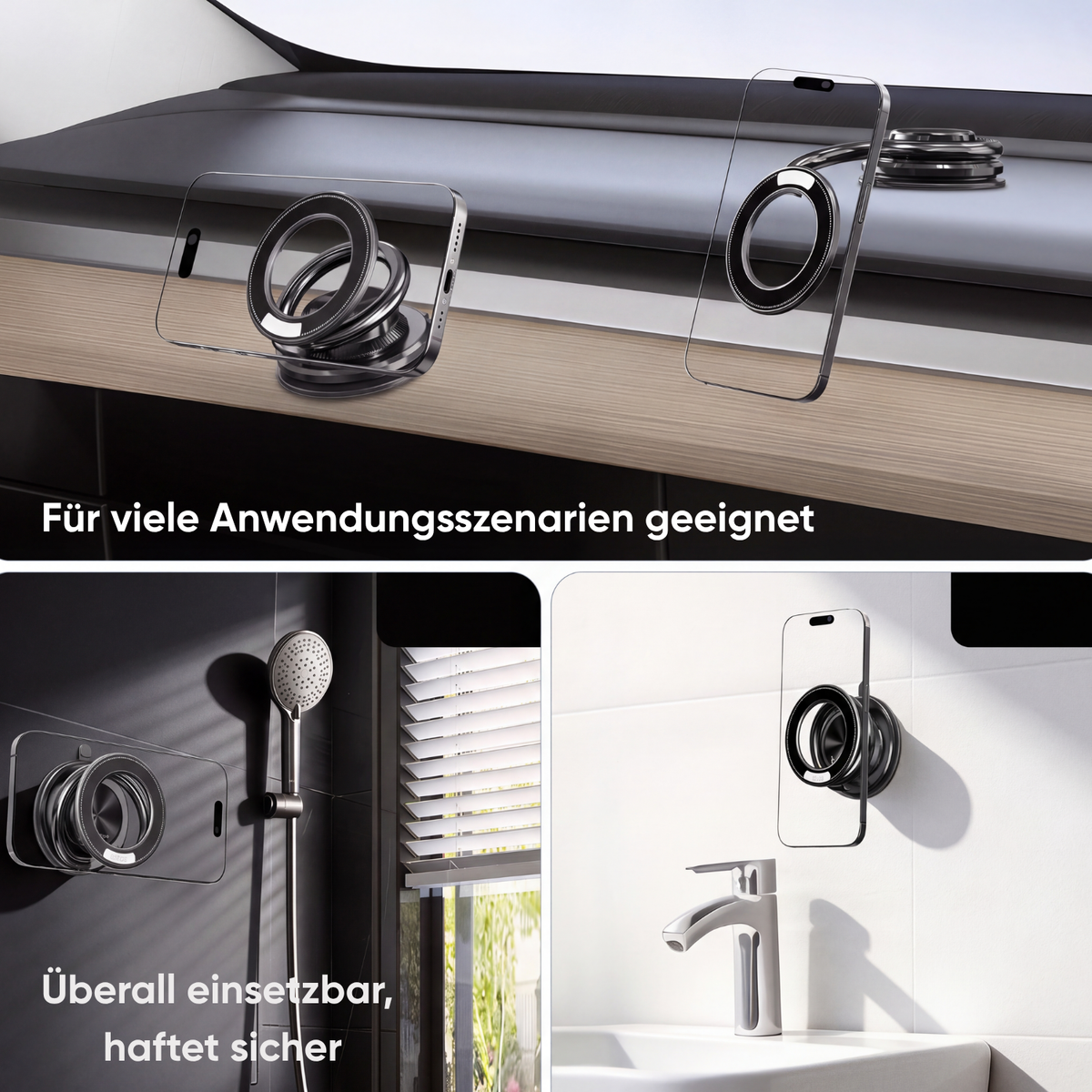 Magnetische Metall-Handyhalterung mit langem Ausleger