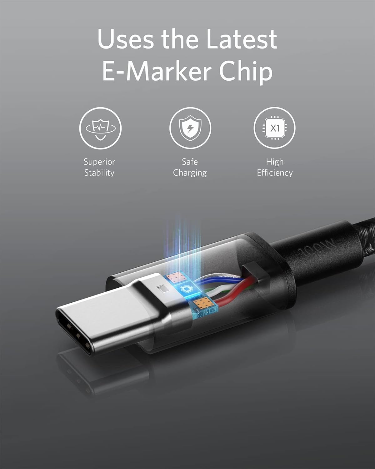 Anker 333 USB-C auf USB-C Kabel (1m+1,8m+3m, 3-Pack)