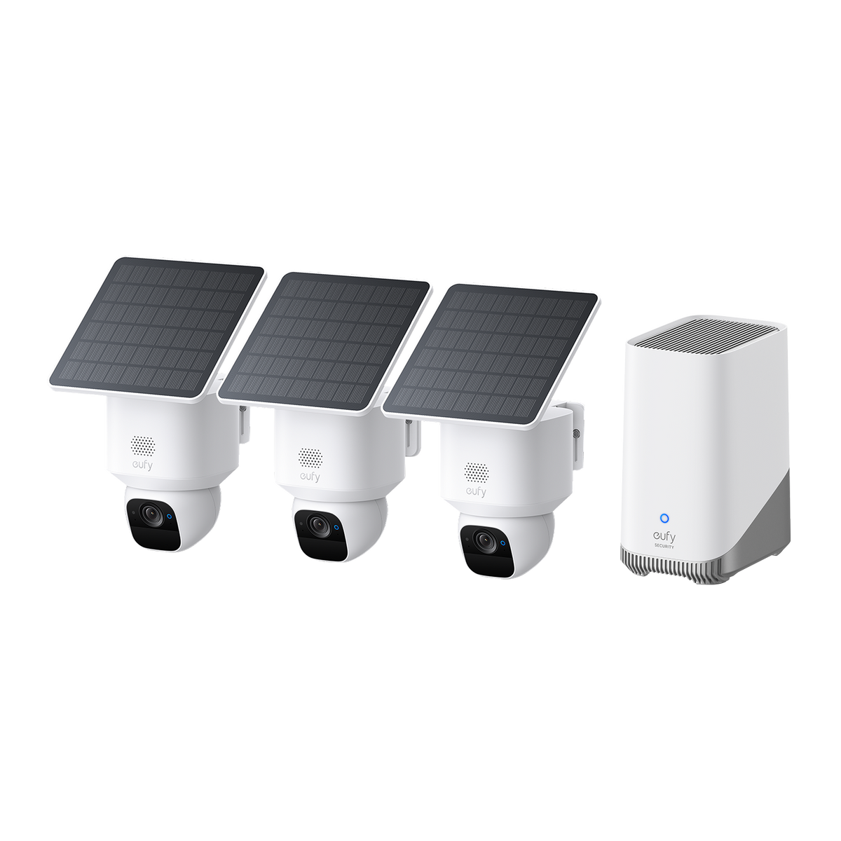 eufyCam Solo E30 3-Kamera-Set und Anker eufy HomeBase™ S380
