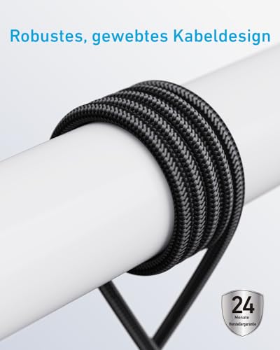 Anker USB-C auf USB-C Kabel (90cm, 240W, geflochten)
