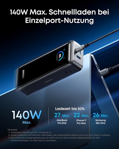 Anker Prime Powerbank (26K, 300W) + Anker Prime Charging Base (150W, 3 Ports)