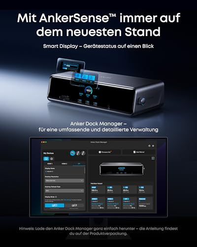 Anker Prime Docking Station (14-in-1, Dreifach-Display, MST) + Anker Prime USB-C auf USB-C Kabel (90cm, 240W, Upcycled-Flechtdesign)