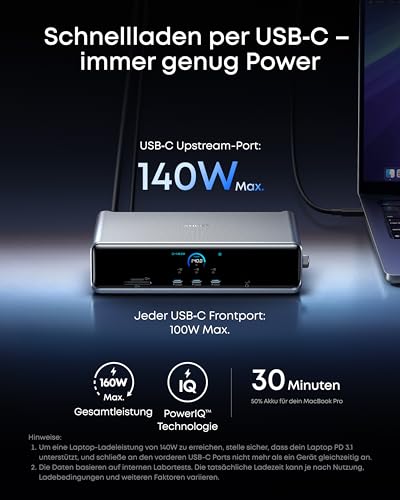 Anker Prime Docking Station (14-in-1, Dreifach-Display, MST)