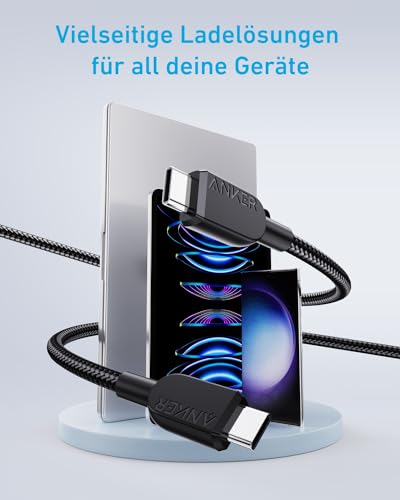 Anker USB-C auf USB-C Kabel (90cm, 240W, geflochten)