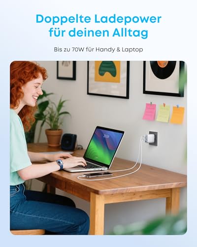 Anker Zolo Ladegerät (70W, 4 Ports)