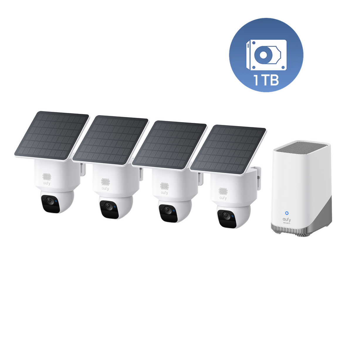 eufyCam E30 4-Kamera-Bundle mit Homebase™ 380 & 1TB Festplatte